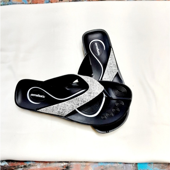Aerothotic Support Comfort Flip Flops‎ Women's Size 10 - Picture 1 of 4